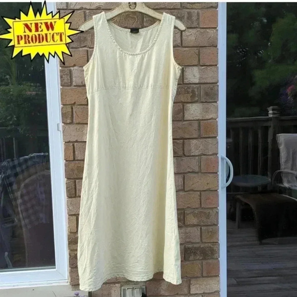 Yellow Hemp  Dress - Picture 8 of 9